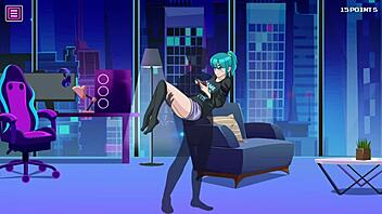 Venus rides me in this hentai game