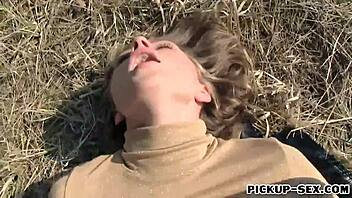 blondie ivana sugar pounded hard for cash outdoors! 💰