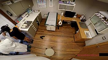 Tiny-titted student gets examined in hidden cam hospital footage