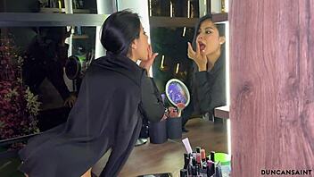 Perfect bubble butt babe takes fat rod in garage smash session