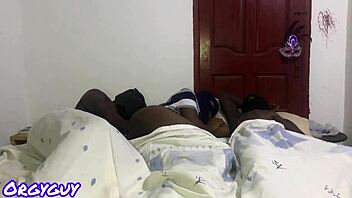 Family maid gets involved in an MMF threesome and enjoys BDSM and wet action