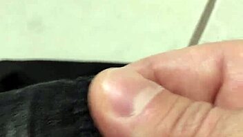 Guy Places His Cock On Girlfriend's Dirty Panties For A Teasing Moment