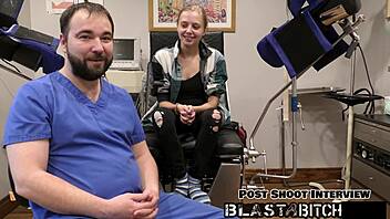 Ava’s bald pussy gets flooded with cum in this missionary scene