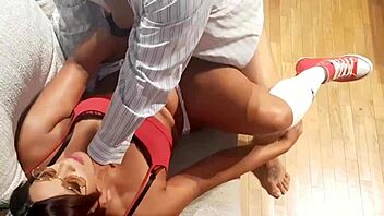 First sex exam turns wild with ebony student bent over for taboo doggystyle pounding. We nailed every hardcore move!