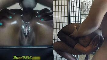 barstool anal orgasm drips ghetto pussy