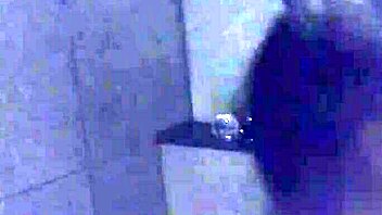 Asian Slut Wife Masturbates with Dildo in Gym Shower Solo.