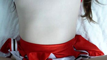 The captain of the cheerleading squad is really talented.