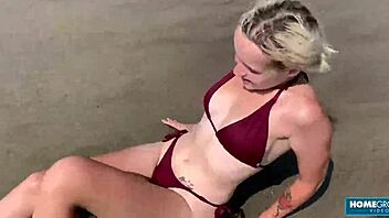 Lolipop wet pussy gets creampied after a good fucking