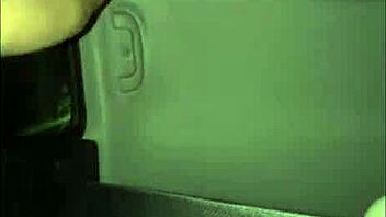 riding his big cock in the car for rough creampie