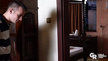 feeling intense pleasure from azure angel's extraordinary ass licking and rimming.