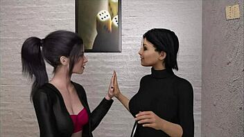 a leap of faith in an intriguing scene with big tits and ass