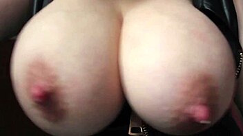 Squeezing Milk From Her Big Natural Tits On Webcam