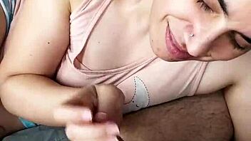 Wow, Handjob, Blowjob, And Cumplay Before Bed!