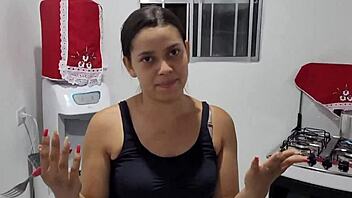 i’m obsessed with this delicious morena teasing her fans with steamy oral play in public.