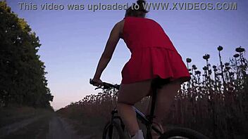 Wanna worship hot ass on a bicycle ride upskirt?