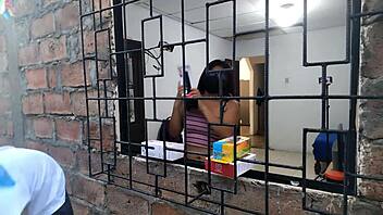 salesman tempts horny woman with toys for solo playtime