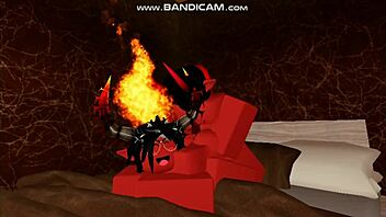 Reuploaded animations featuring a rich demon girl in Roblox.