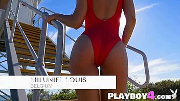 Look at those big tits on the mature babe, all naked after ripping her clothes and lingerie