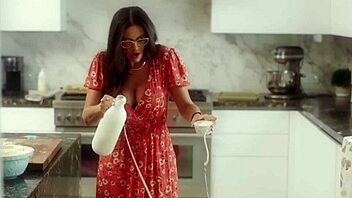 Milfy Trophy Wife Piper Press Banishes Hubby for Pool Boy's Huge Cock