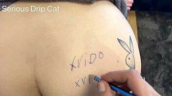 homemade cumshot on tight shaved ass 😏