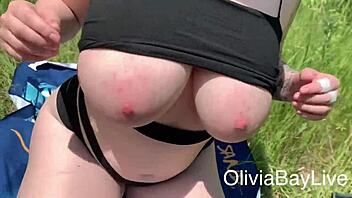 step sister with big ass getting fucked in public