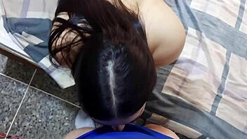 Awesome sex at home with naked wife bent over, fat curvy body and big tits