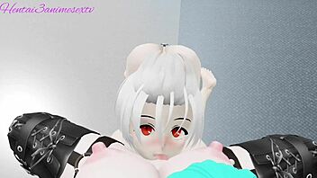 Female Dominatrix Plays with Her Slave in Anime Hentai Style