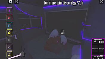 Big tits and big ass get fucked in Roblox condo
