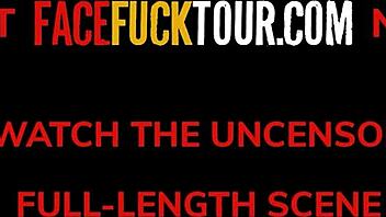 Hot redhead craves this big cock deep in her throat!