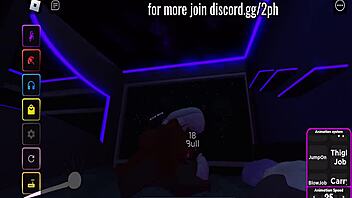 Big tits and big ass get fucked in Roblox condo