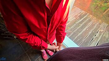 Step sis helps step bro cum quick in tight panties