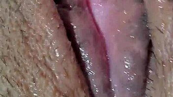 Girl Masturbates Alone at Home, Fingering Pussy to Orgasm