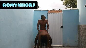 Brazilian BBW Fucked Roughly In Backyard
