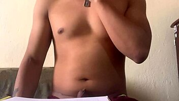 maluma does homework with his fat cock out in athletic solo session featuring chubby fitness