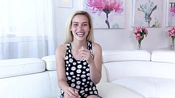 karter foxx gives pov blowjob to huge cock ending in cum facial.