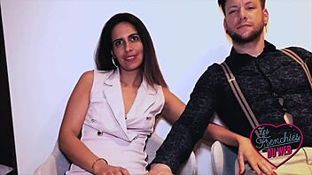 Beautiful Brunette Joy Magnifique in Lingerie