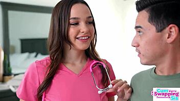 rissa may gives handjob and blowjob for cumshot