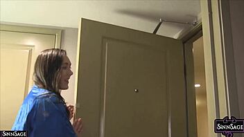 brunette cougar sinn sage sucking cock getting fucked 😈