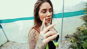 hot outdoor blowjob with lots of mouth and face