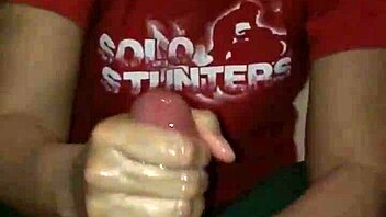 big cock strokes huge load for cumshot