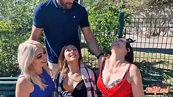 kyara aude et stella share cock in foursome