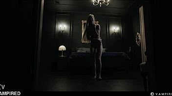 Blonde Nancy Ace Turns Vampire for Hot Lesbian Scissoring Fantasy