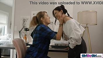 A former babysitter Electra Rayne seduced Asian coed Lulu Chu