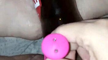 Pregnant Gretala Excitedly Rubs Bottle on Her Juicy Pussy Lips