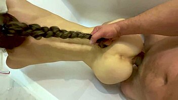 Hot Bathroom Sex With Long Haired MILF