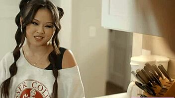 Hell Yeah! Asian Coed Lulu Chu Seduces Babysitter Electra Rayne for Hot Action!