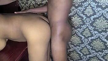 Nausi Love's hardcore anal with rimjob and cum swallow backstage