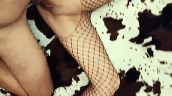 I’m obsessed with fishnet underwear on this milf for pov anal action