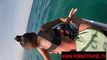 Outdoor holiday blowjob with a horny amateur