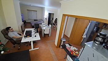 maid in flip flops gets internal cumshot after seduction 😏